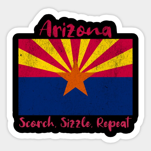 Arizona Sizzle Scorch Repeat Sticker by DonWillisJrArt